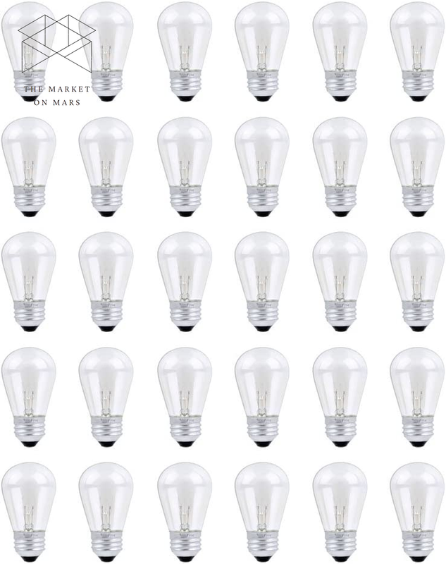 Set, 120v 11w Clear Outdoor Patio Vint ✅✅
