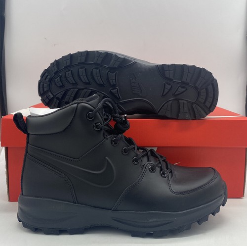 

Мужские кроссовки Nike Manoa Leather Black/Black-Black 454350-003, размер 8, Черный, Manoa