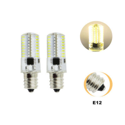 10pcs E12 C7 LED Bulb 64-3014SMD 110V 3W Warm White for Halloween Light #H