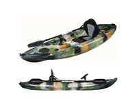 NEW - 9.6 ft Sit-on Fishing Kayak - Jungle Camo