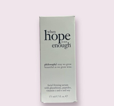 philosophy When Hope is Not Enough Facial Firming Serum 5.7 fl oz