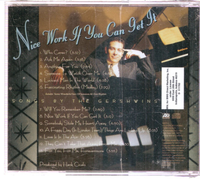 Michael Feinstein   Nice Work If You Can Get It: Songs Gershwins CD New #0623KQ