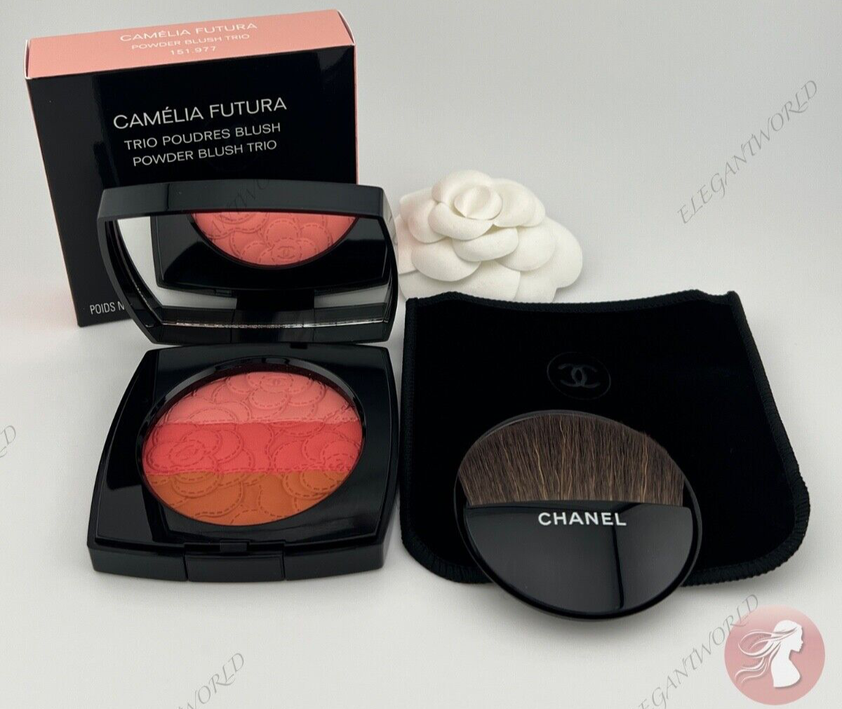 CHANEL シャネル CAMÉLIA FUTURA トリオパウダーチーク カメリア フトゥーラ パウダー トリオ チークカラー | CHANEL