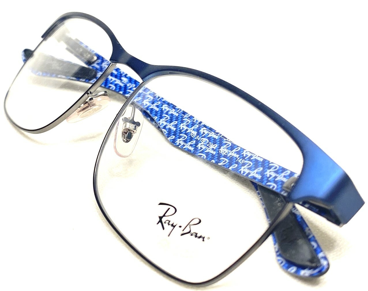 NEW Ray Ban RB8416 2914 Mens Blue & Black Carbon Fiber NEW Ray Ban RB8416 2914 Mens Blue & Black Carbon Fiber
