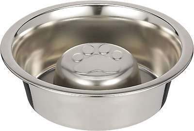 Neater Pet Brands Stainless Steel Slow Feed Bowl for Dogs or Cats - Fits in Neat