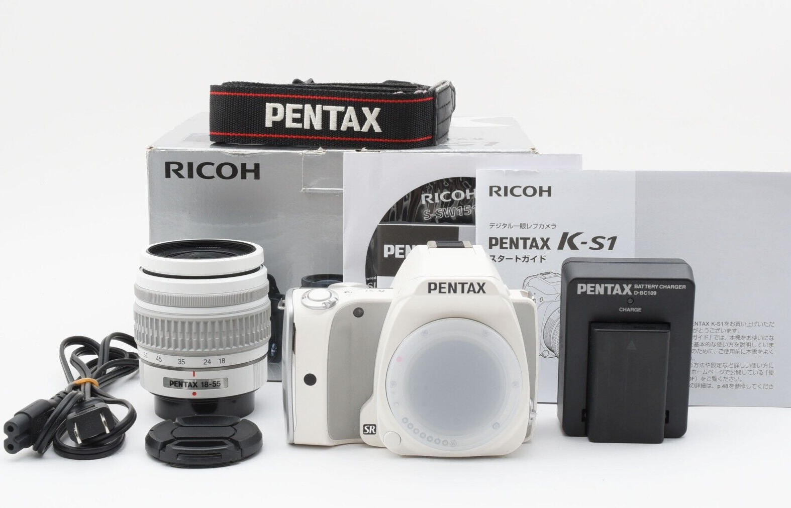 PENTAX K-S1 white 18-55mm Lens Kit 1843shots Camera Japan