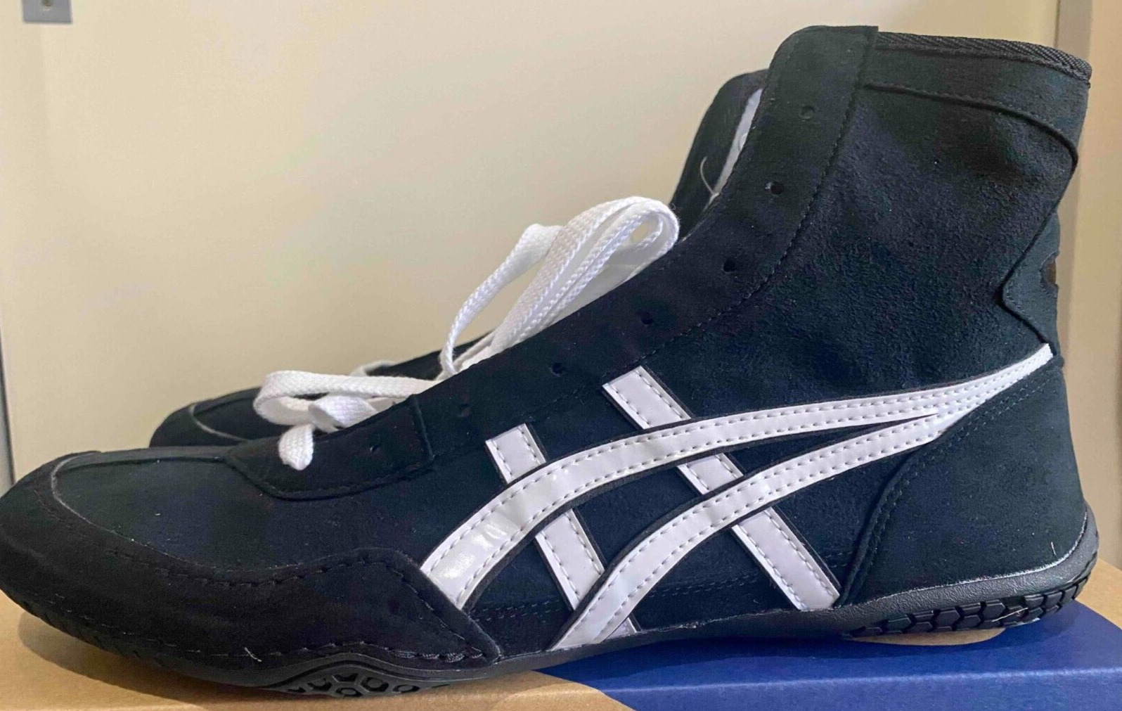 Asics Wrestling Shoes EX-EO 1083A001 Black x White x Black