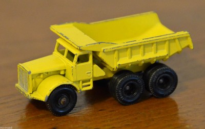 Vintage MATCHBOX Lesney EUCLID Miniature Dump Truck No 6 Die Cast Yellow England