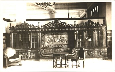 View Inside The President's Library, Couch & Coffee Table, Havana, Cuba Postcard