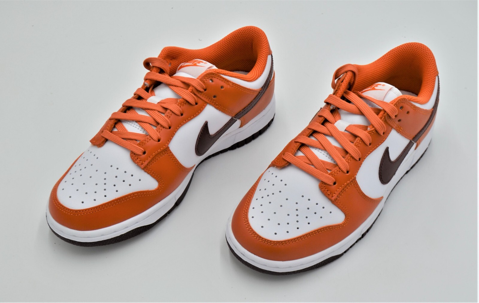 Pre-owned Nike Dunk Low Shoes Women's Size 8 "bronze Eclipse" Mesa Orange Dq4697-800 In White