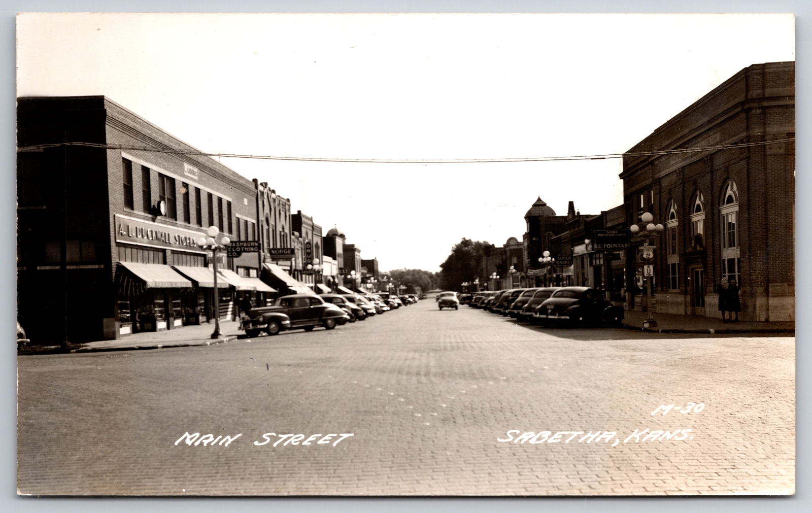 Sabetha KansasBrick Main StDuckwall StoresWashburn ClothingBank