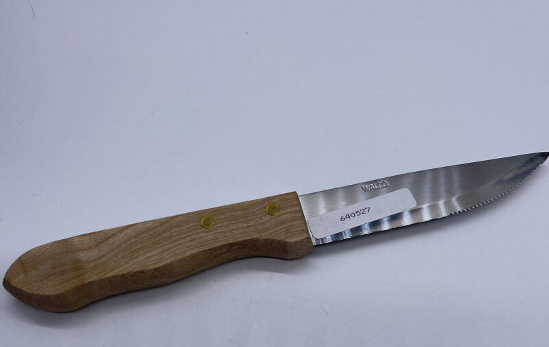 Walco 5 inch Pointed Steak Knife Wood Handle 640527