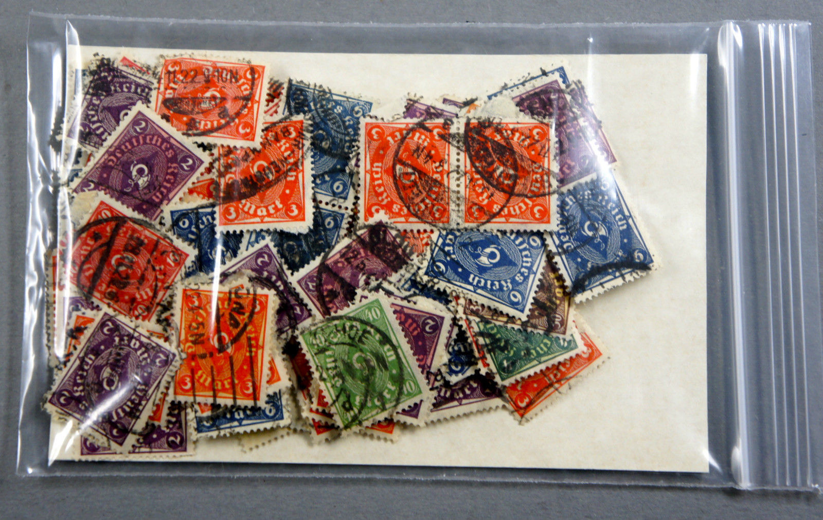 Ungeprüfte Briefmarken aus dem deutschen Reich (1919-1923)