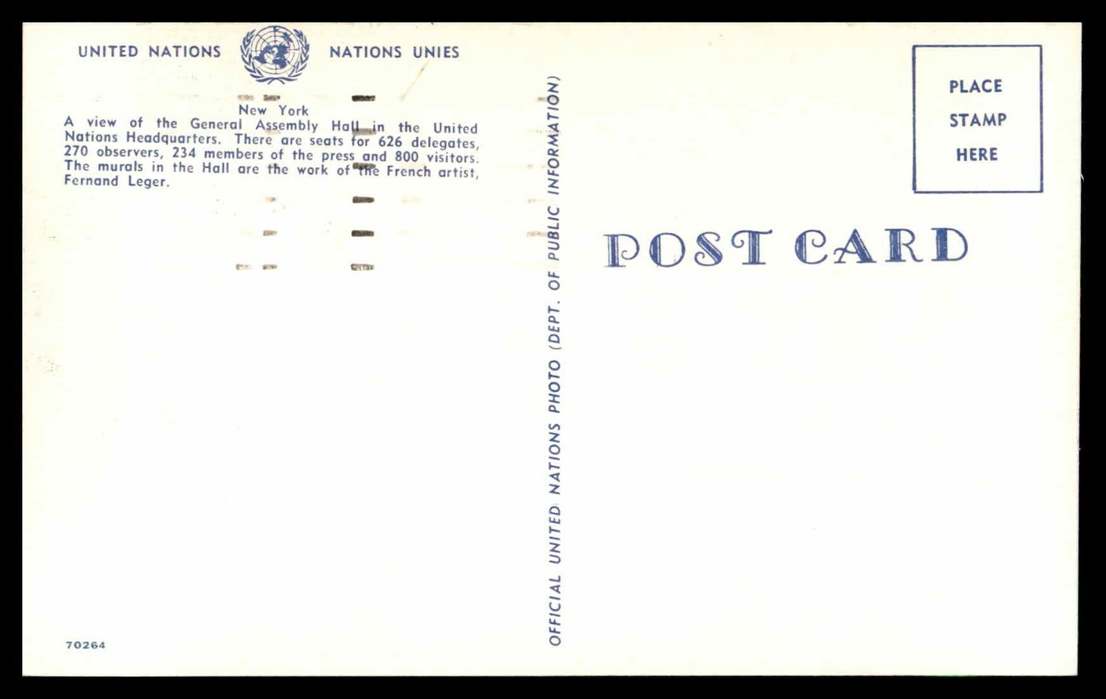 UNITED NATIONS GENERAL ASSEMBLY 3c ISSUE 1957 OFFICIAL PHOTO MAXIMUM CARD FDC