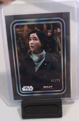 2023 Topps Star Wars Flagship Sully Black Parallel #d 41/75 Card 50 Kenobi