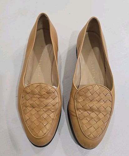 Botegga Veneta Braided Intrecciato Leather Loafer Shoes