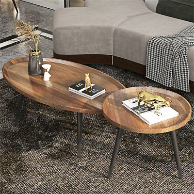 Rustic side tables living room deals