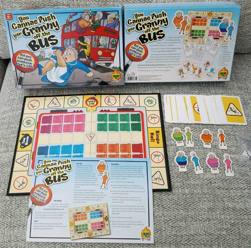 You Cannae Push Yer Granny Off The Bus Board Game Freeware Base