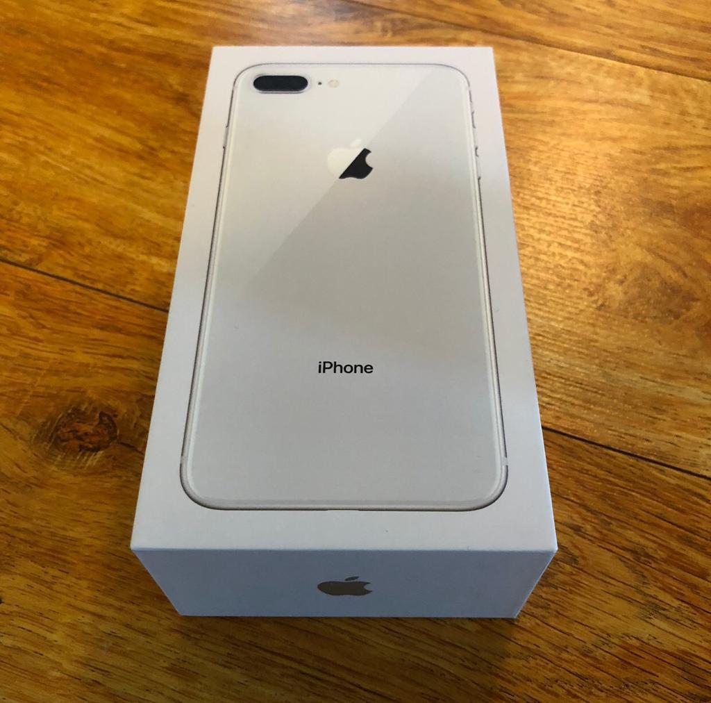 iPhone 8 Plus 64GB Silver bought outright directly from Apple Sim Free