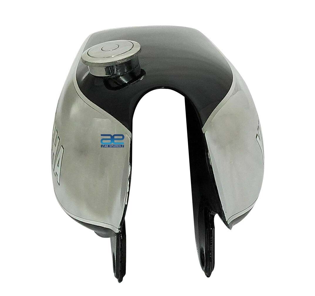 For Yamaha XT TT 500 1980 Petrol Gas Fuel Tank With Cap Chrome & Black Paint  