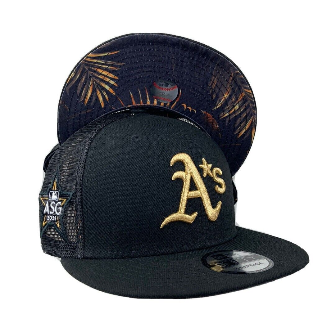 

Мужская нашивка Oakland Athletics All Star Game 2022, черная сетка Snapback, Черный