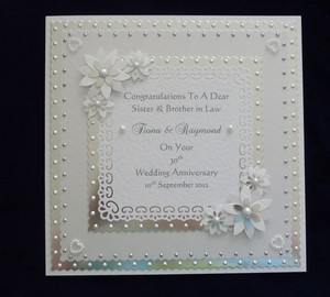 Awesome 55 Pearl Wedding Anniversary Card