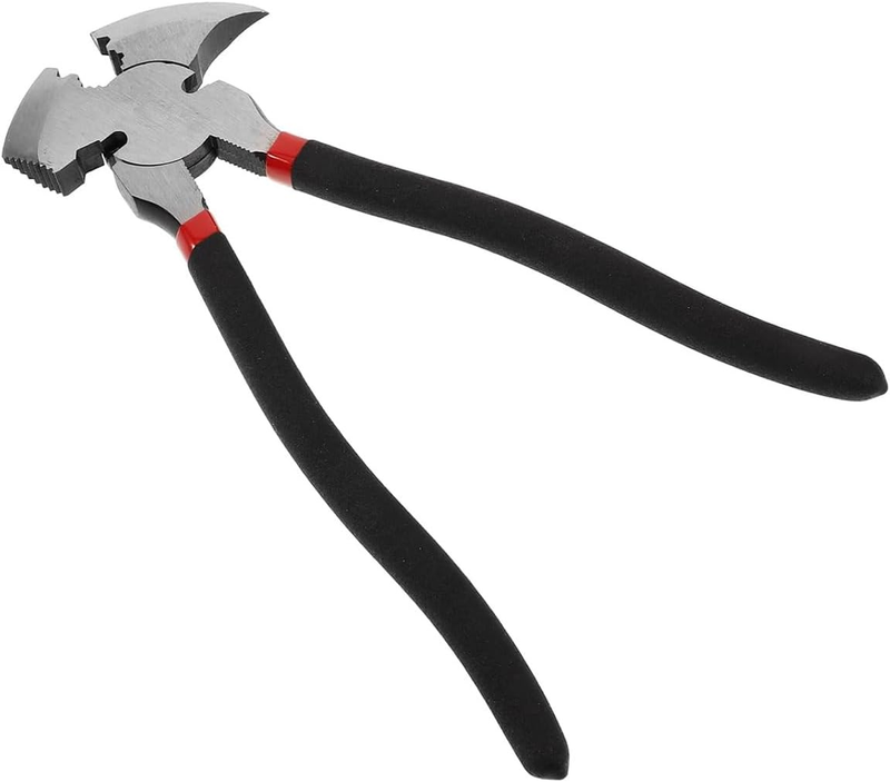 Multi-Function Fence Pliers Carbon Steel Wire Cutter & Bender, Hammer Head and N