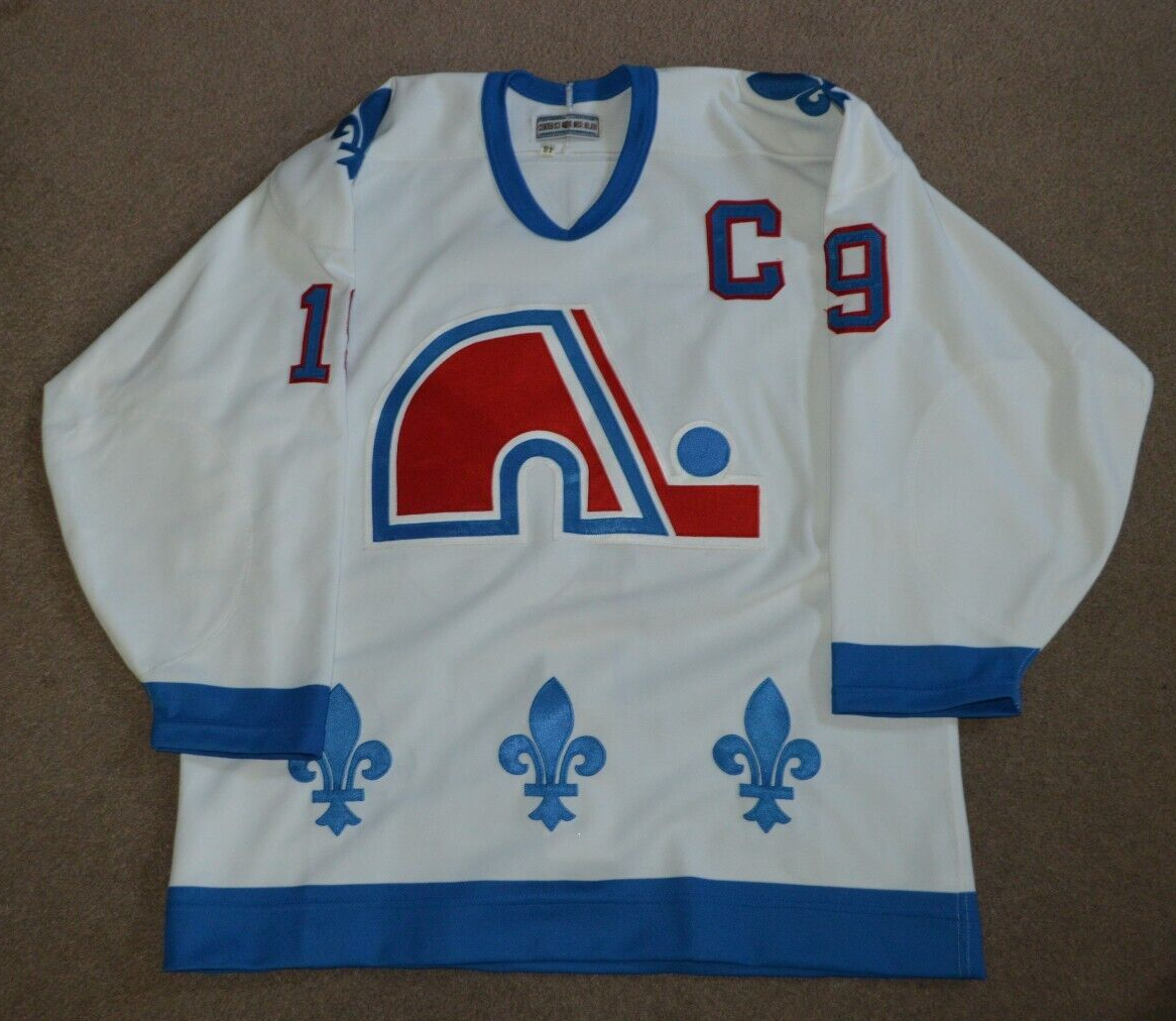 JOE SAKIC SIGNED 1993 CCM QUEBEC NORDIQUES JERSEY MEDIUM BECKETT WITNESS  COA