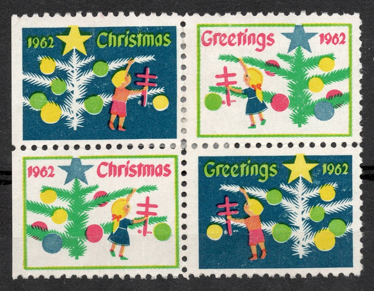 TWICE - nta❤︎ NTA USA Christmas Greetings 1962 , lightly hinged | eBay