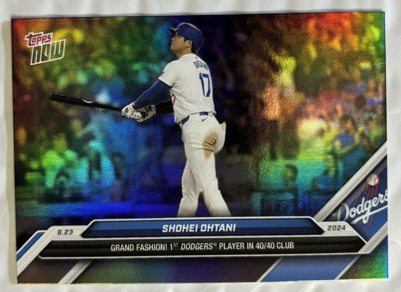 Topps - 大谷翔平 2024 Topps Now 584SP 40/40 Club MLB 2024 Topps Now #584 Shohei Ohtani Los Angeles Dodgers | eBay