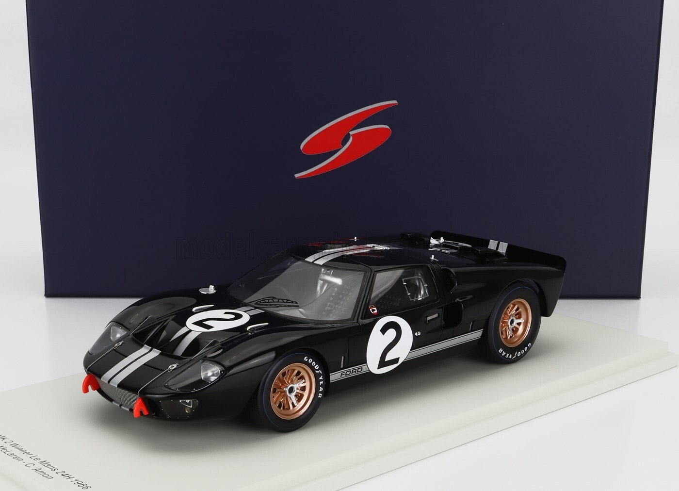 Spark FORD GT40 MKII 7.0L V8 WINNER 24h LE MANS 1966 #2 with