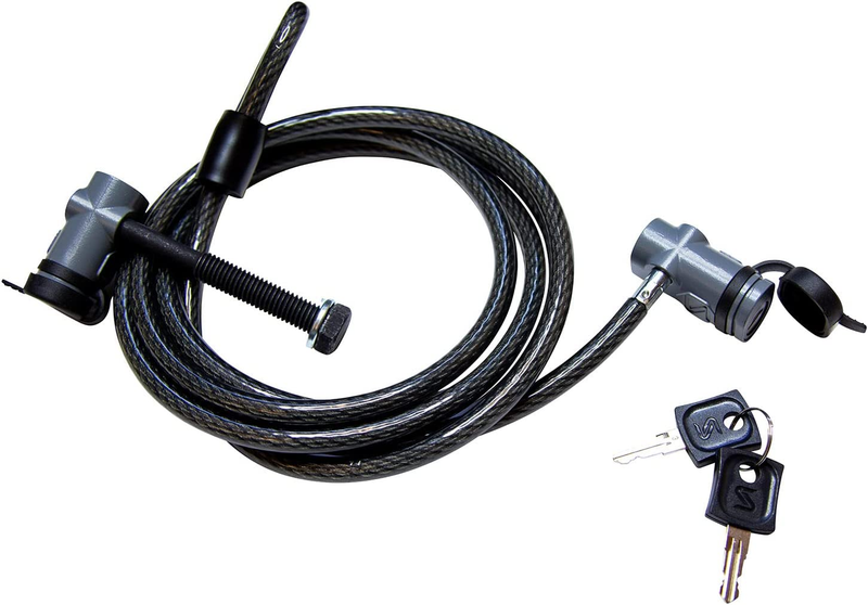 Bicycle Rack Accessory, Bike Locking Cable and Hitch Tite Combo, Black, One Size
