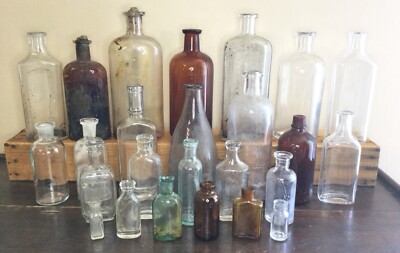 Bottles Jars Antique Aqua