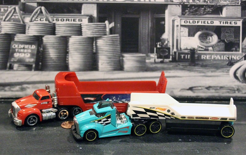 hot wheels trucks with trailers