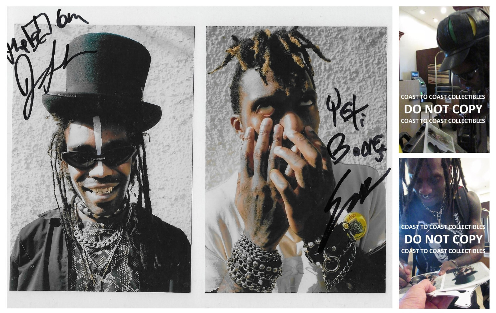 Ho99o9 Yeti Bone/Eaddy & The OGM signed 8x10 photo COA Proof HORROR autographed STAR Ho99o9 Yeti Bone/Eaddy & The OGM signed 8x10 photo COA Proof HORROR autographed STAR