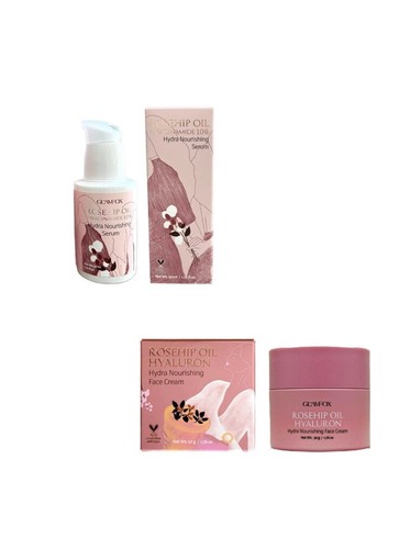 GLAMFOX Rosehip Oil Hyaluron Hydra Nourishing Face Cream & 10% Niacinamide Serum