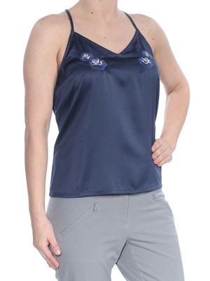 Рокси женские вышитые спагетти ремень V образным вырезом топ без рукавов 