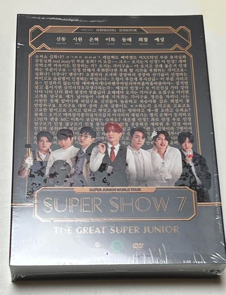 SUPER JUNIOR SUPER SHOW7 World Tour In Seoul DVD Photobook Photocard New Sealed SUPER JUNIOR SUPER SHOW7 World Tour In Seoul DVD Photobook Photocard New Sealed