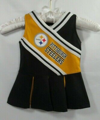 NFL Team Pittsburgh Steeler Cheerleader Dress Baby Costume Outfit 12 Months