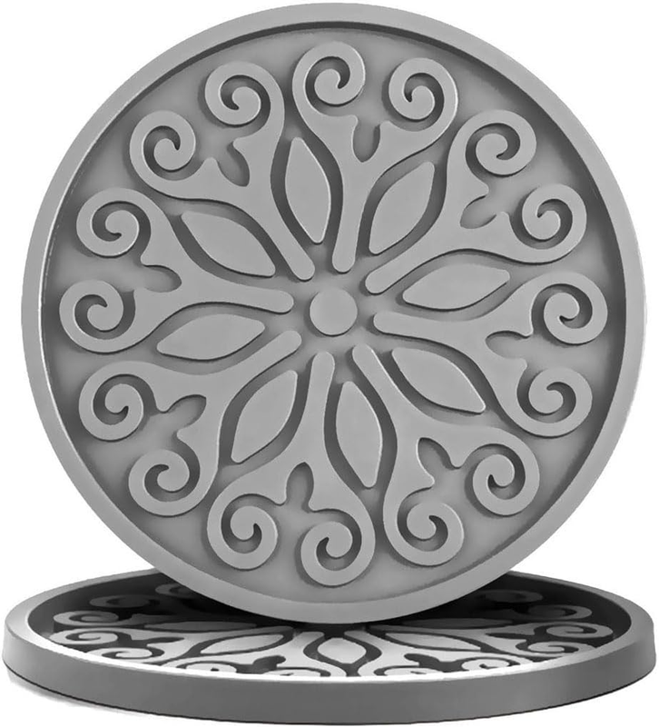Silicone Coasters for Drinks,Resistant Reusable Drink Coasters-Great Gift for Bi