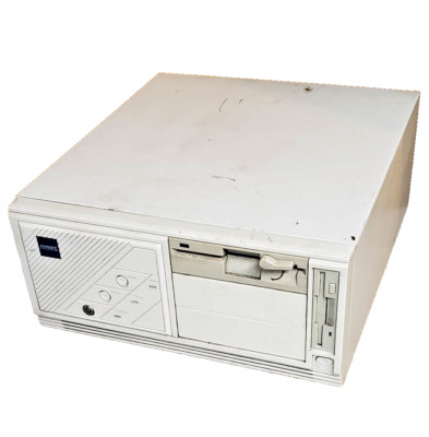 Vintage 1990 ECS/Elitegroup 386A desktop PC, 8MB RAM, 2 floppies, needs CPU, VGA