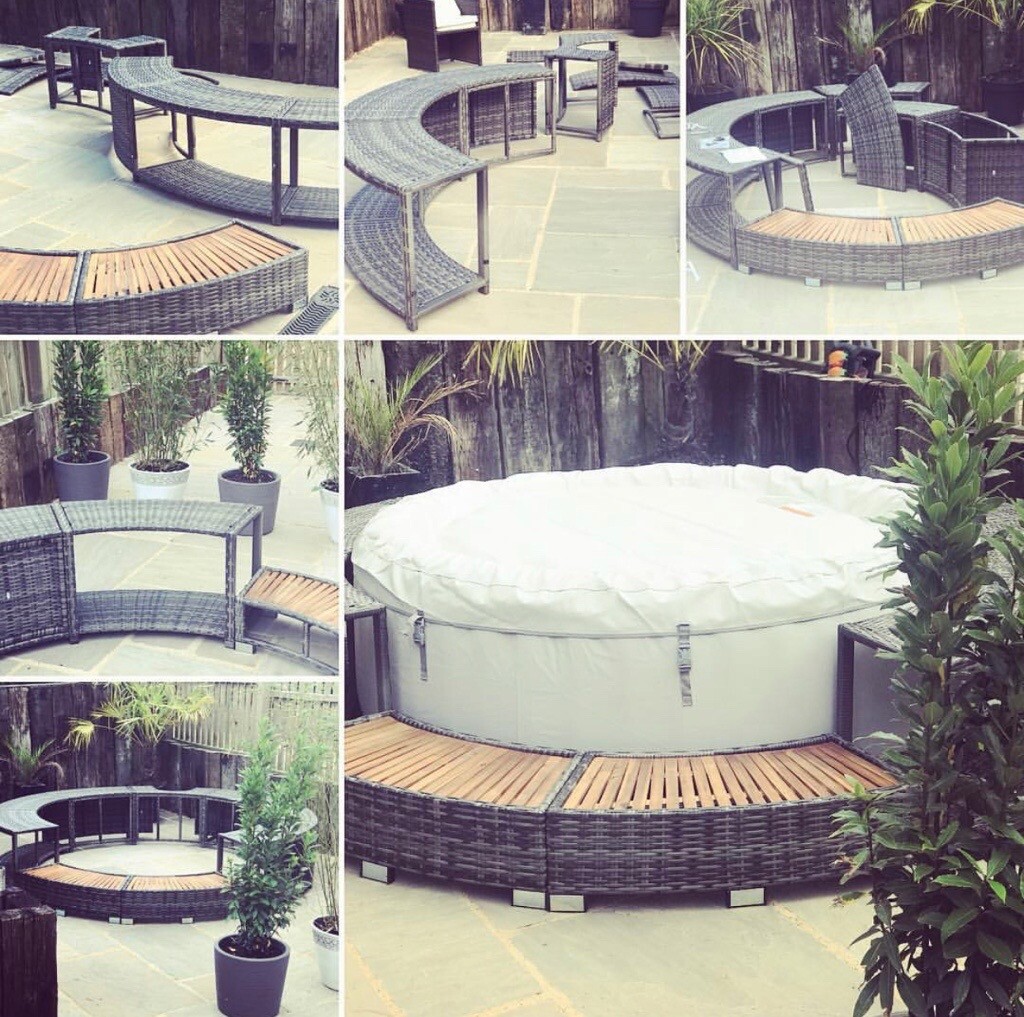 Lazy spa Paris and rattan surround. in Norwich, Norfolk Gumtree