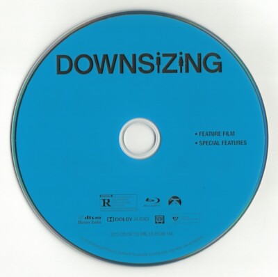 Downsizing (Blu-ray disc) Matt Damon, Kristen Wiig, Christoph Waltz