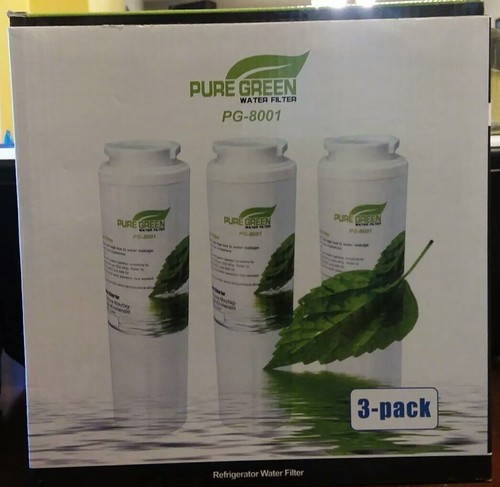 Pure Green PG-8001 Refrigerator Water Filter 3 Pack *Read Details*