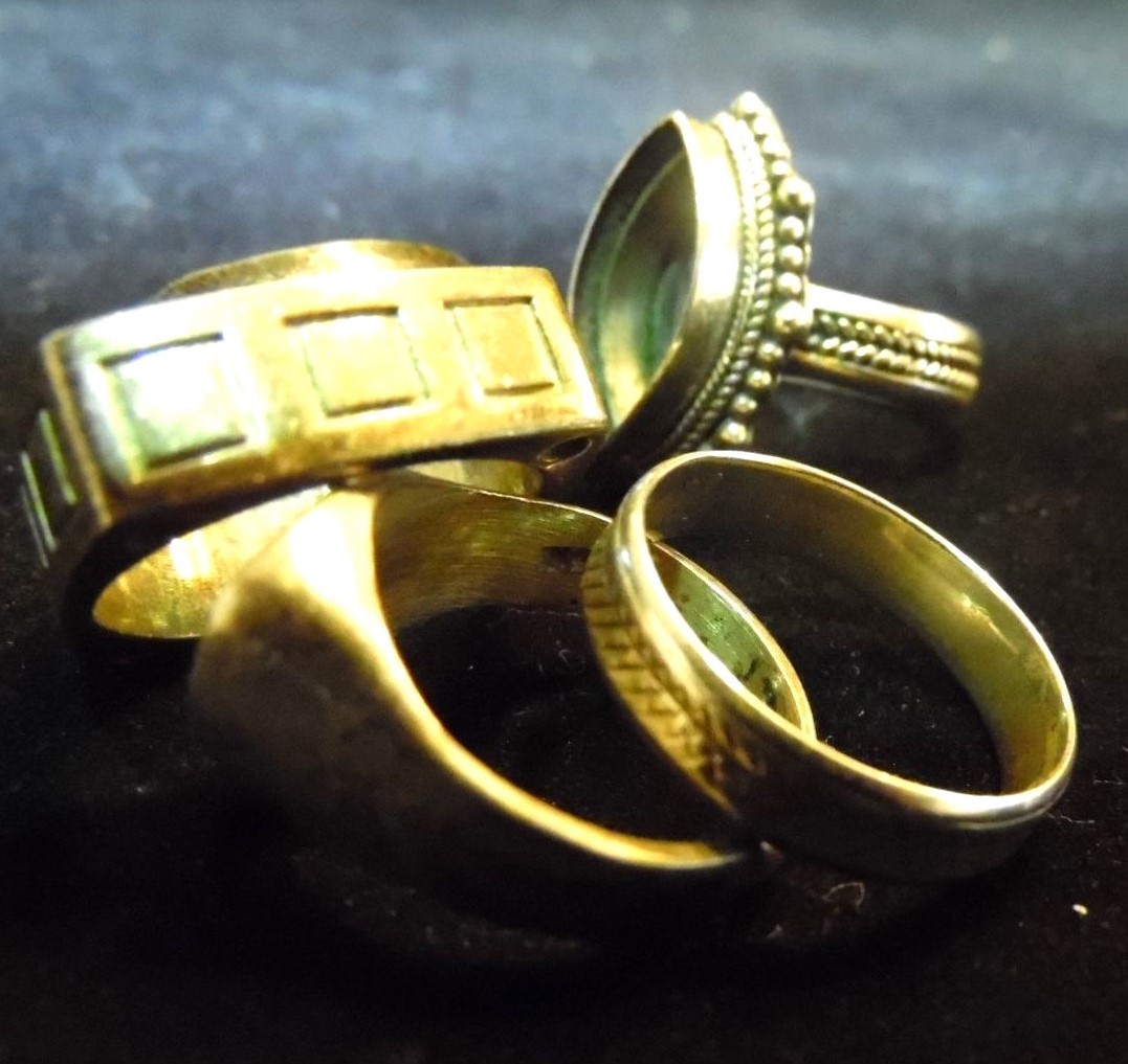 (5) Sterling Silver 925 Jewelry Rings Bulk Lot Scrap /Wear- WOW