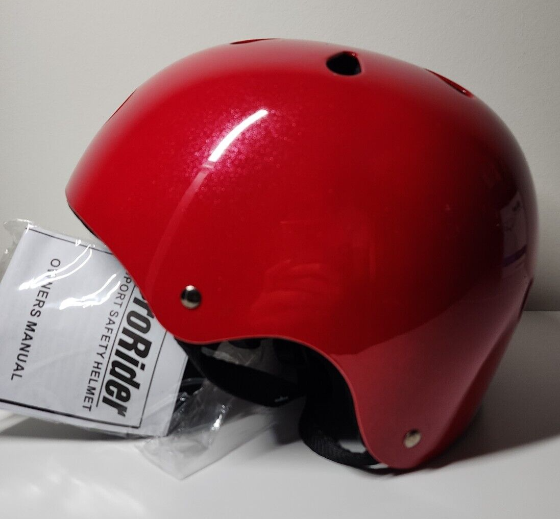 ProRider Classic BMX Bike & Skate Helmet Red for Kid/Youth S