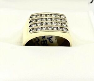 9ct Yellow Gold Diamond Gents Ring Revesby Bankstown Area Preview