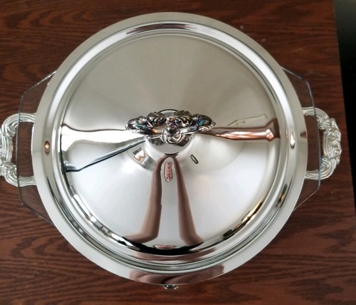 Vintage Godinger~Silver Plated~2Qt Round Food Warmer~NEW with open box~BEAUTIFUL