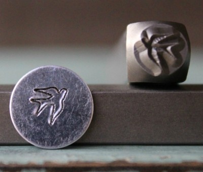 SUPPLY GUY 6mm Sparrow Bird Metal Punch Design Stamp SGCH-100