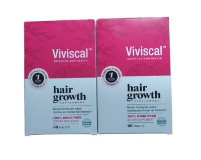 2 Pack- Viviscal Advanced Hair Health - 60 Tablets Exp 08/2025+